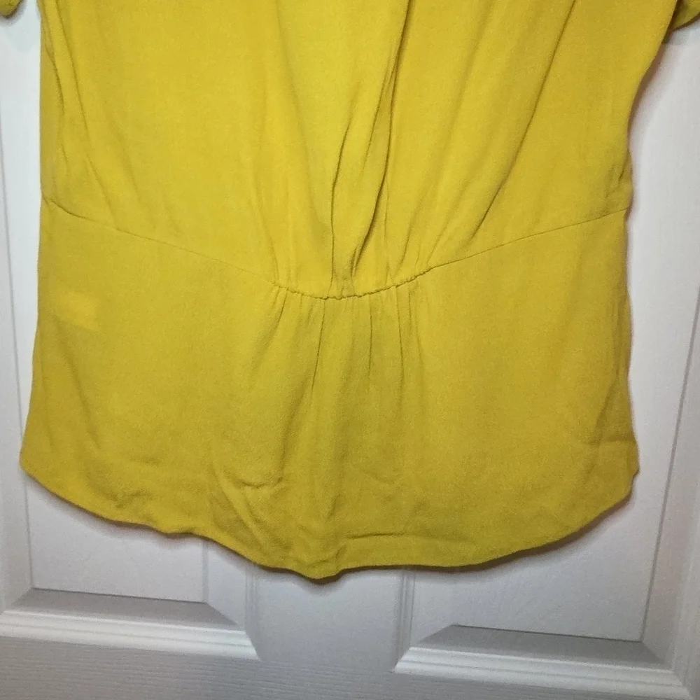 J. Crew Short Sleeve Button Peplum Blouse M